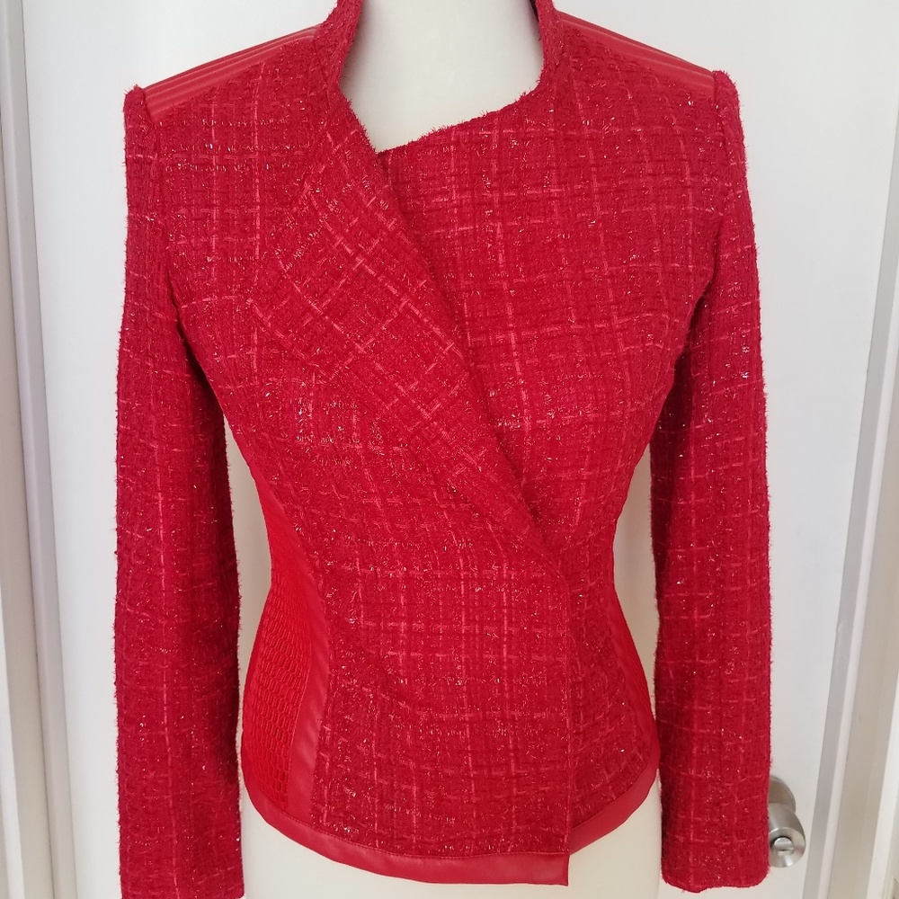 *SALE* NWOT S. Edelman Jacket Leather Panels sz S